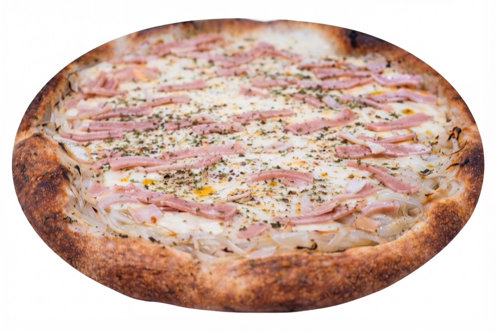 Pizza fugazza con queso y jamón de Pitsa!