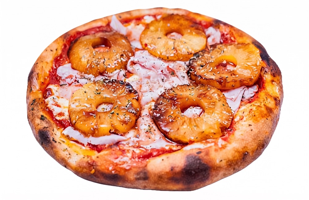 Pizza de jamón y ananá de Pitsa!